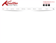Tablet Screenshot of kealbahotel.com.au
